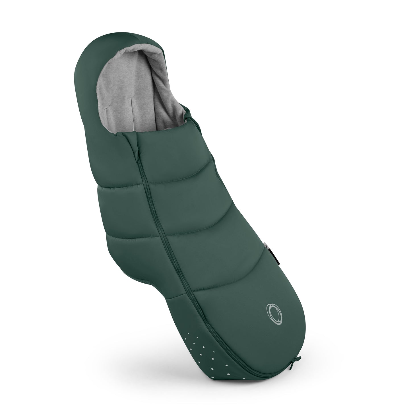 Bugaboo footmuff in fern green designed for infants ensuring warmth and comfort.