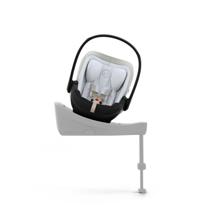 Cybex cloud s car seat in misty grey colour, with recline function.
