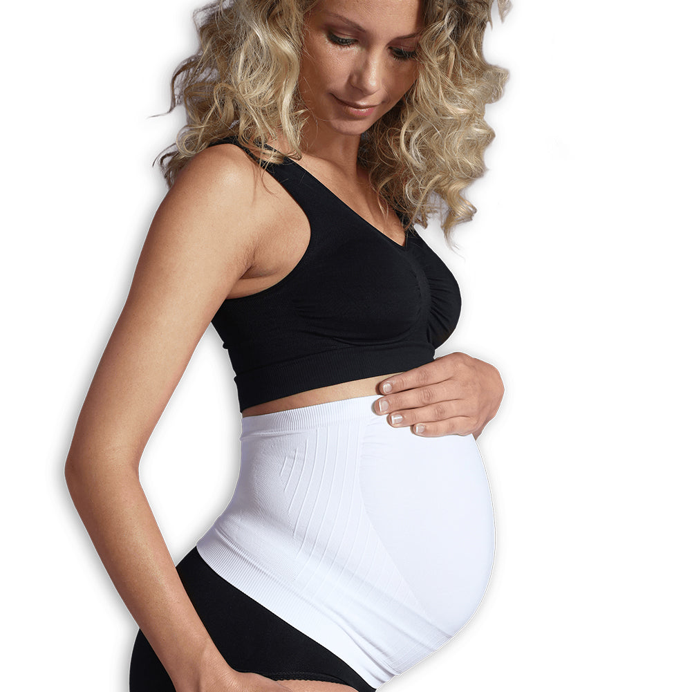 Maternity support band featuring a supportive waistband designed for lower back and belly support.