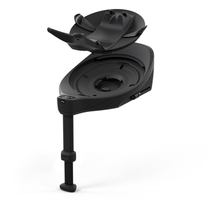 Cybex base s isofix base in black with swivel feature and LED indicators.