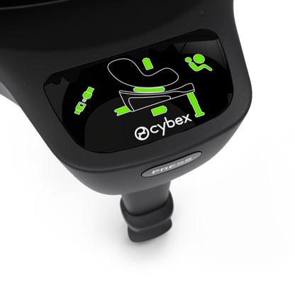 Cybex base s isofix base in black with swivel feature and LED indicators.