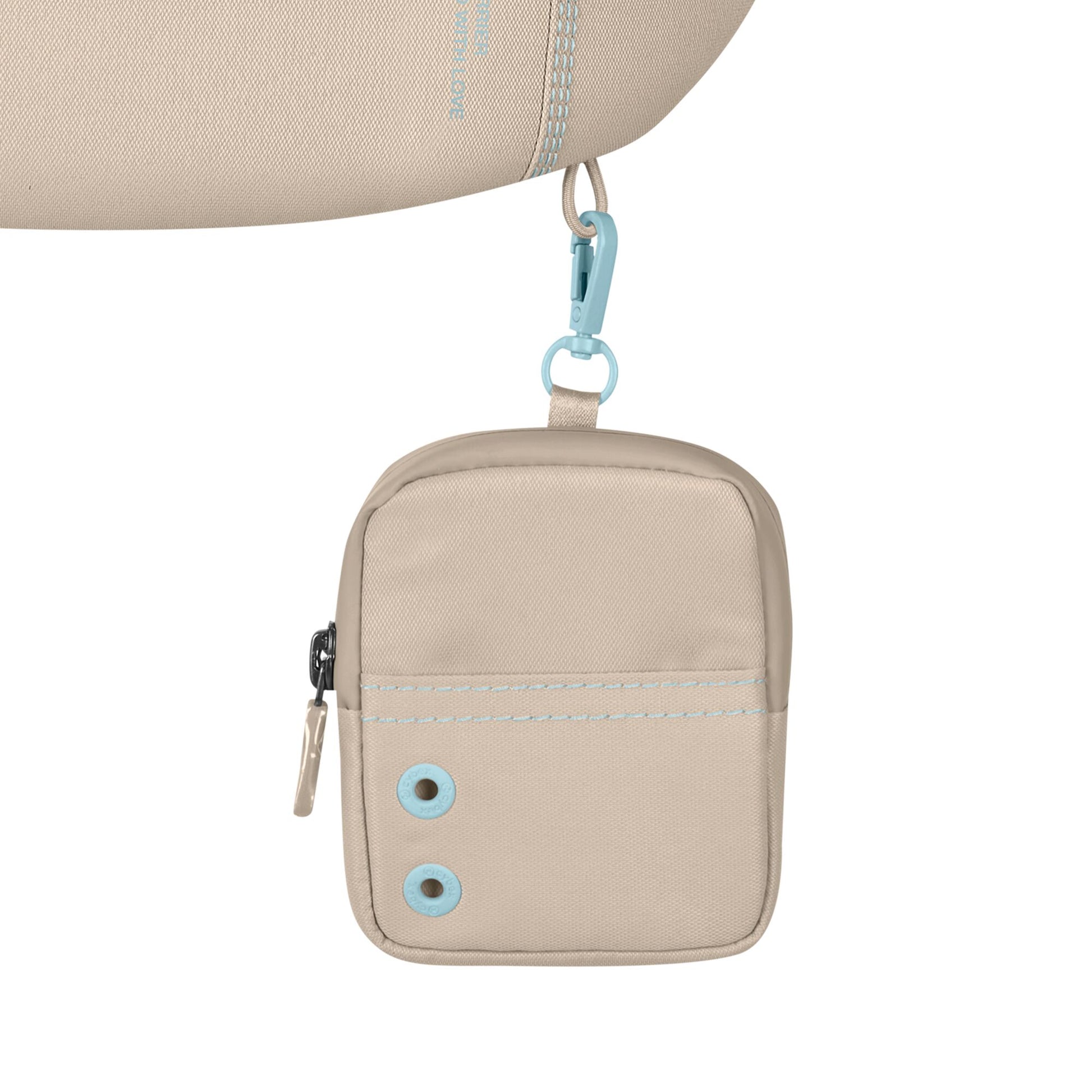 Cybex Laya baby carrier in almond beige colour way.