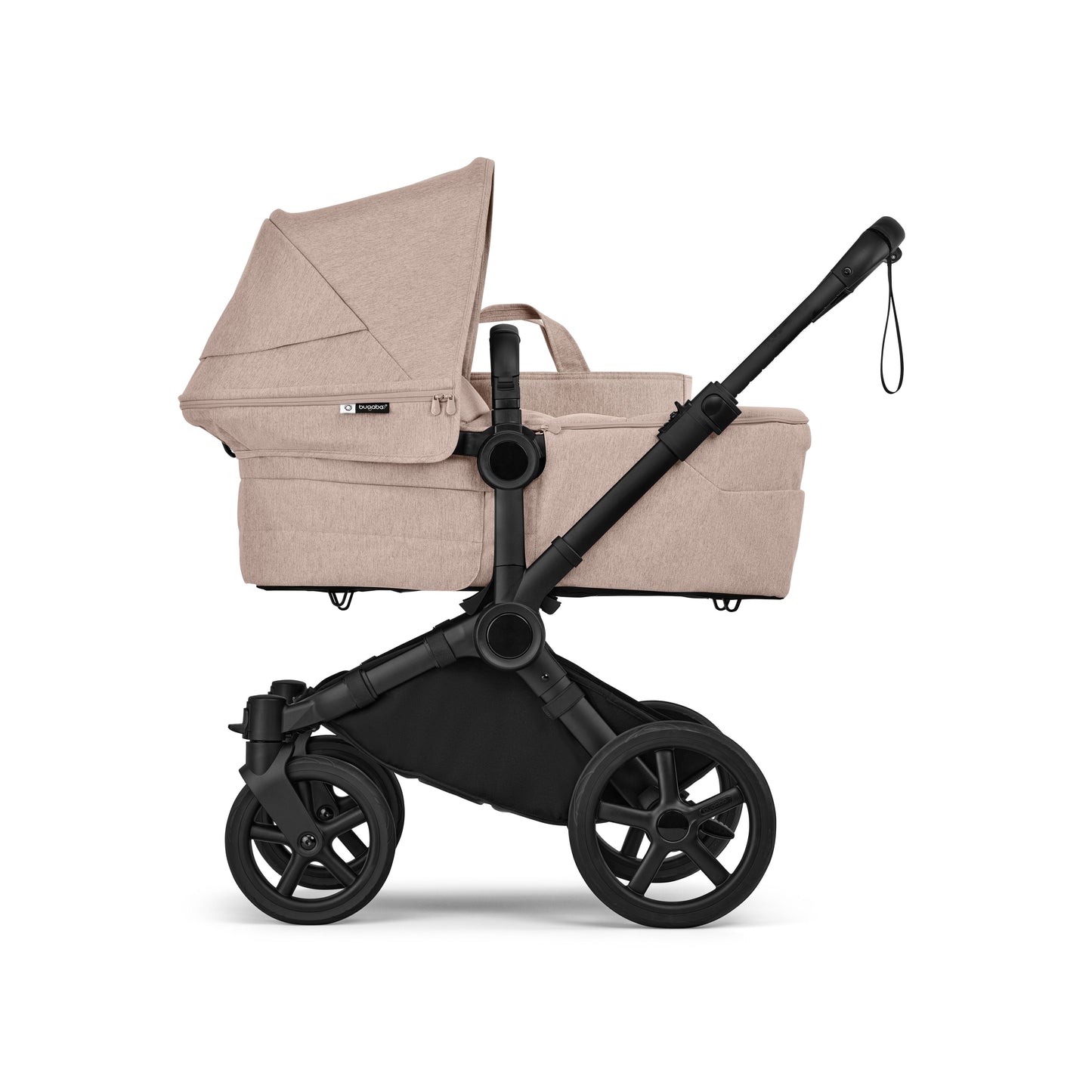 Bugaboo Donkey 6 pushchair single mode in desert taupe colour.