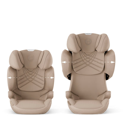 Cybex Solution T mirage in Cozy Beige Plus colour.