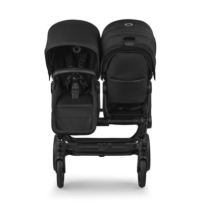 Bugaboo Donkey 6 twin pushchair in Heritage black colour.