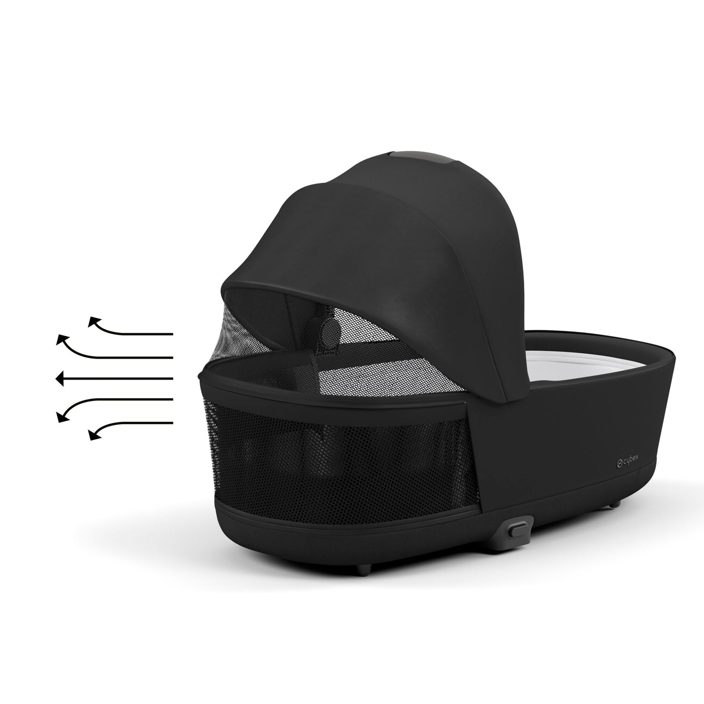 Cybex Lux Carrycot in sepia black.