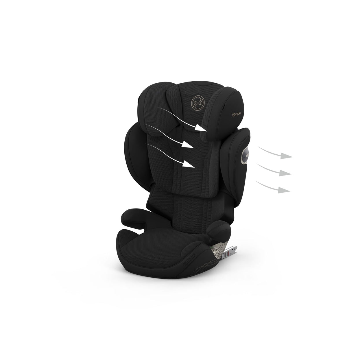 Cybex solution s high back child car seat in  sepia black style colour.