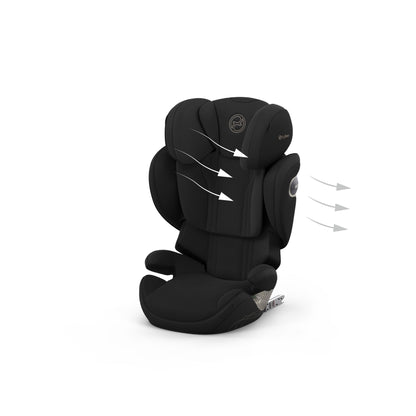Cybex solution s high back child car seat in  sepia black style colour.