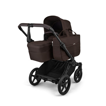 Bugaboo Donkey 6 pushchair single mode in cocoa brown colour.