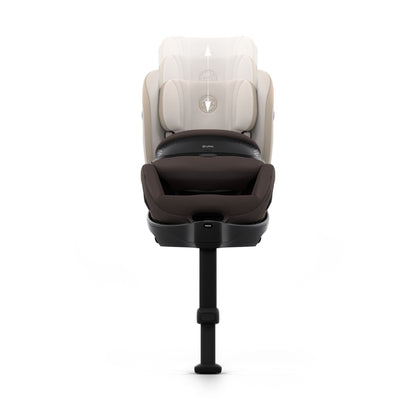 Cybex anoris s car seat with airbag in amber brown colour, without base.
