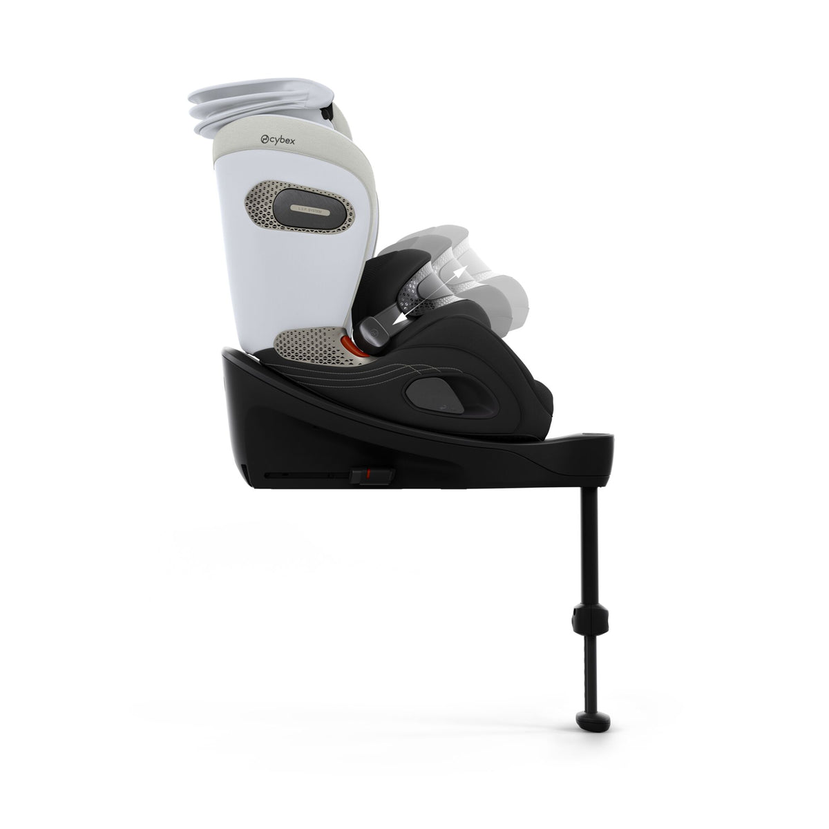 Cybex anoris s car seat with airbag in misty grey style colour, without base.