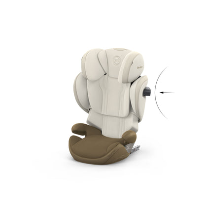 Cybex solution s high back child car seat in  jade green style colour.