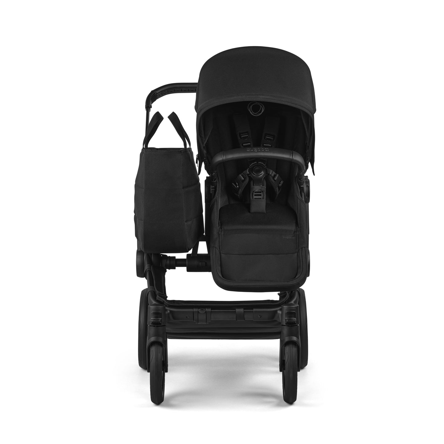 Bugaboo Donkey 6 pushchair single mode in heritage black colour.