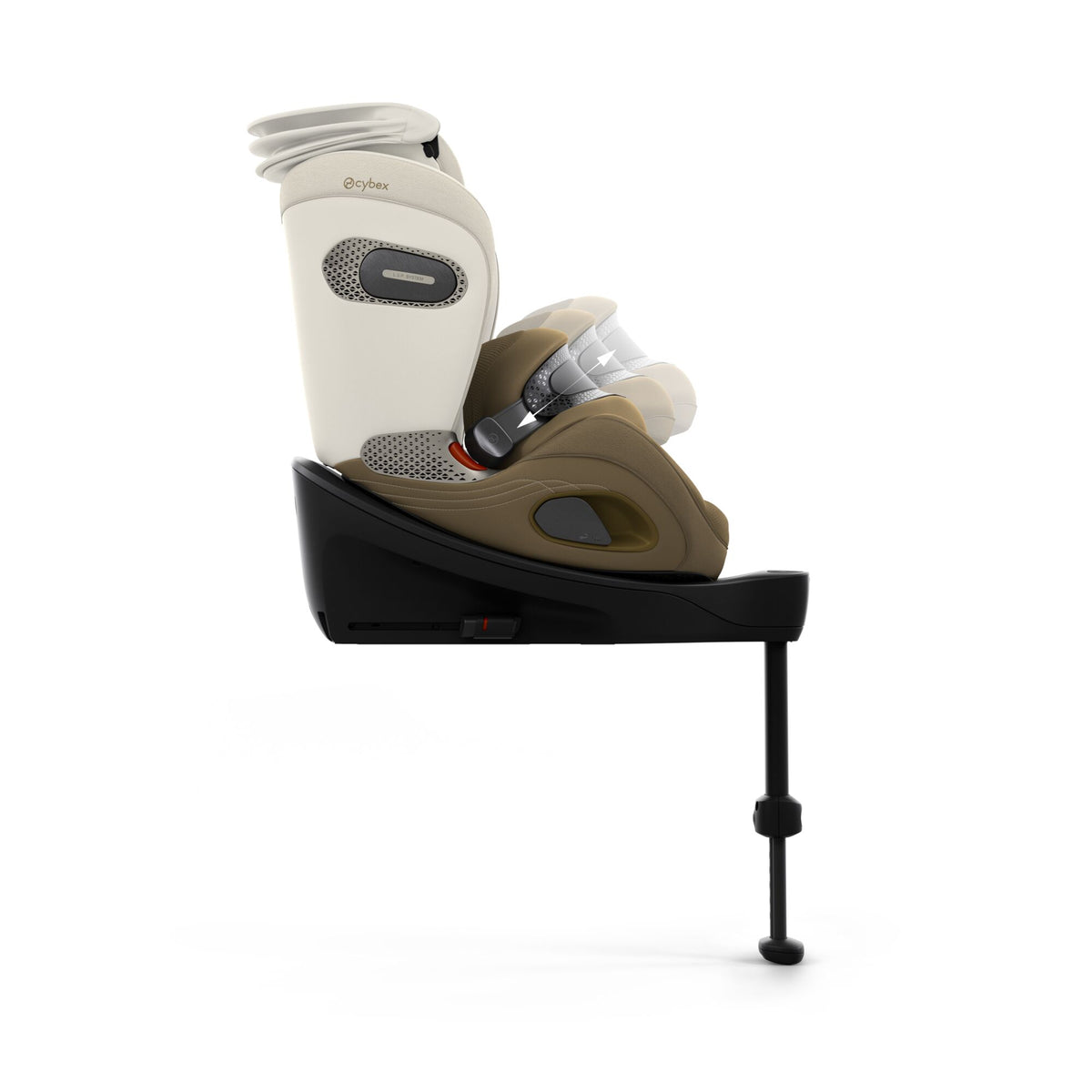 Cybex anoris s car seat with airbag in jade green style colour, without base.