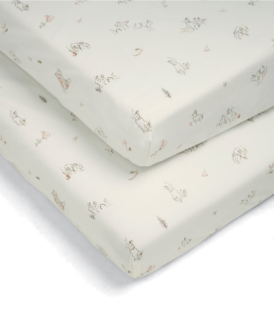 Mamas & Papas Cotbed Fitted Sheets SEEDING