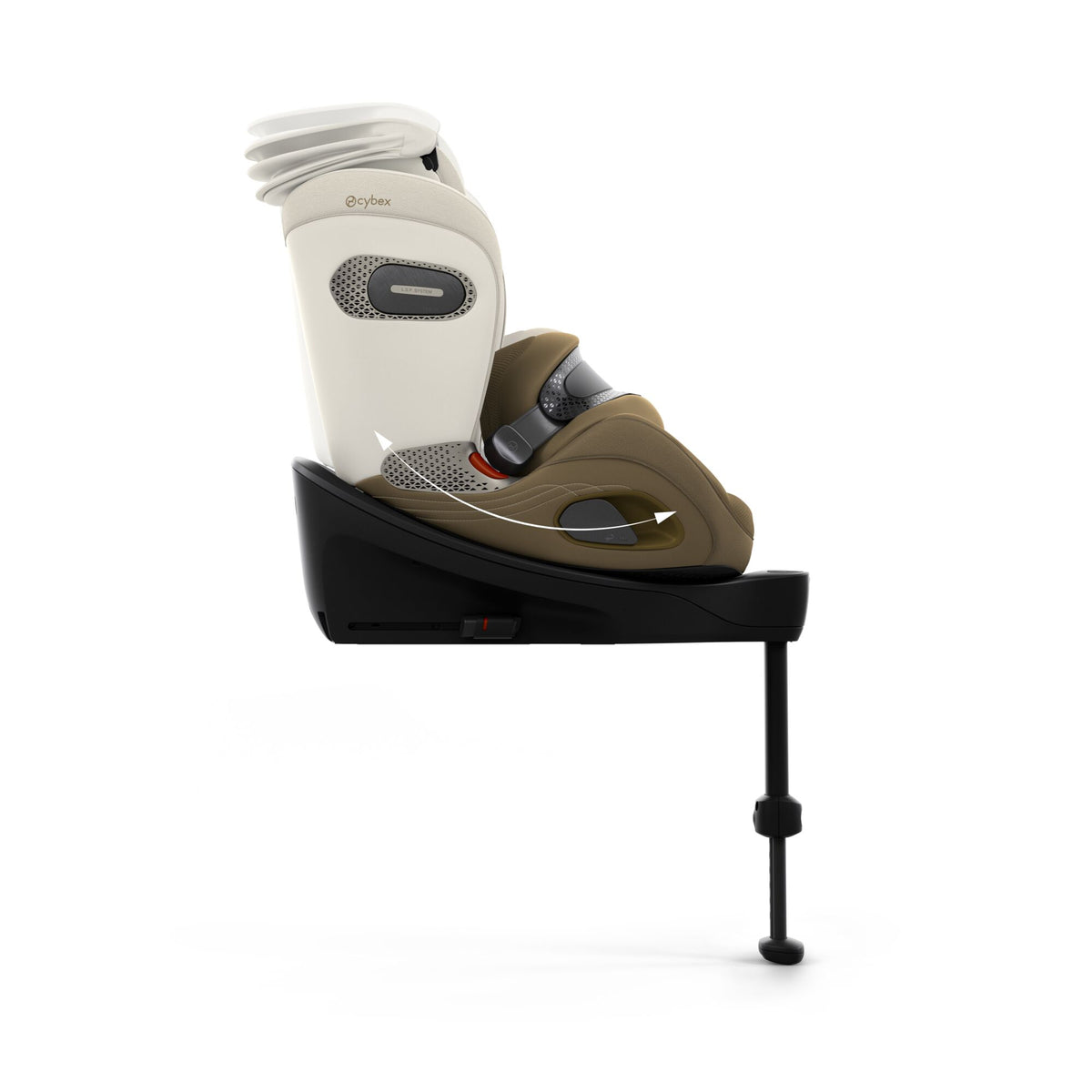 Cybex anoris s car seat with airbag in jade green style colour, without base.