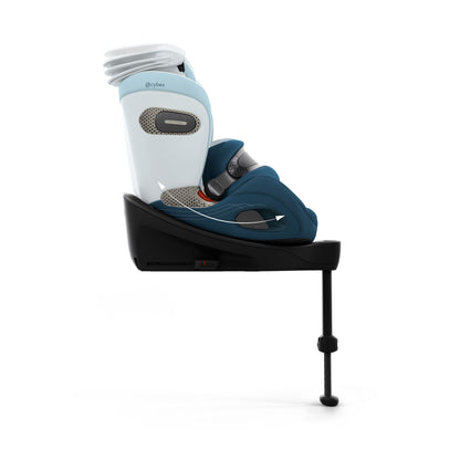 Cybex anoris s car seat with airbag in opal blue style colour, without base.