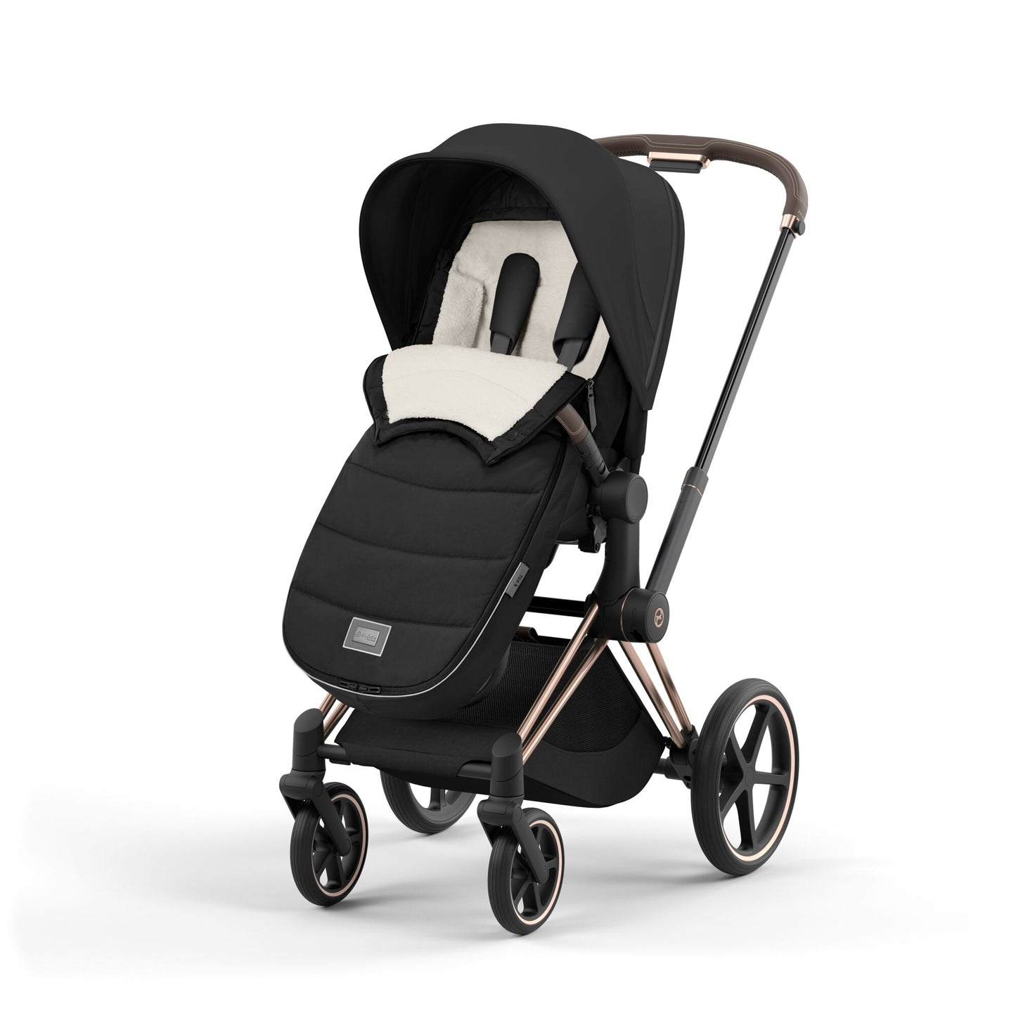 Cybex platinum footmuff in sepia black.