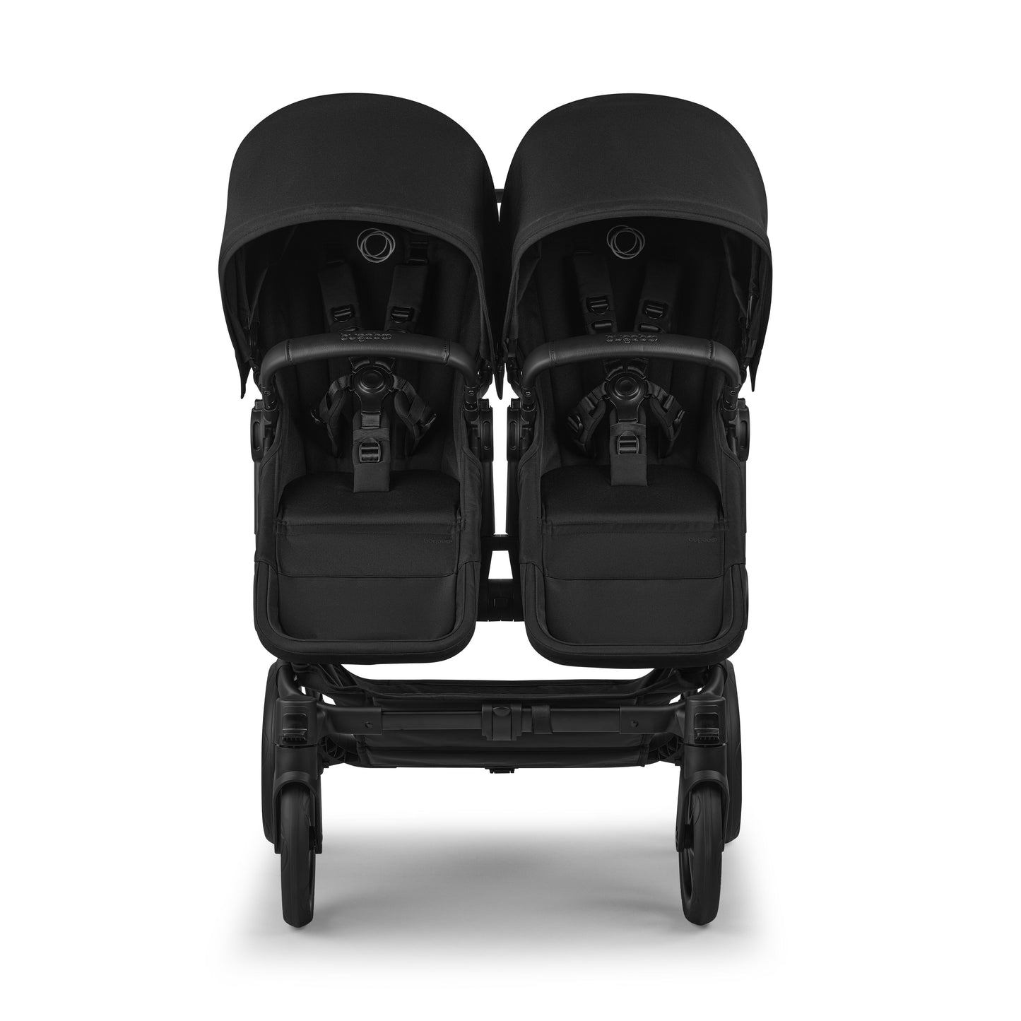 Bugaboo Donkey 6 twin pushchair in Heritage black colour.