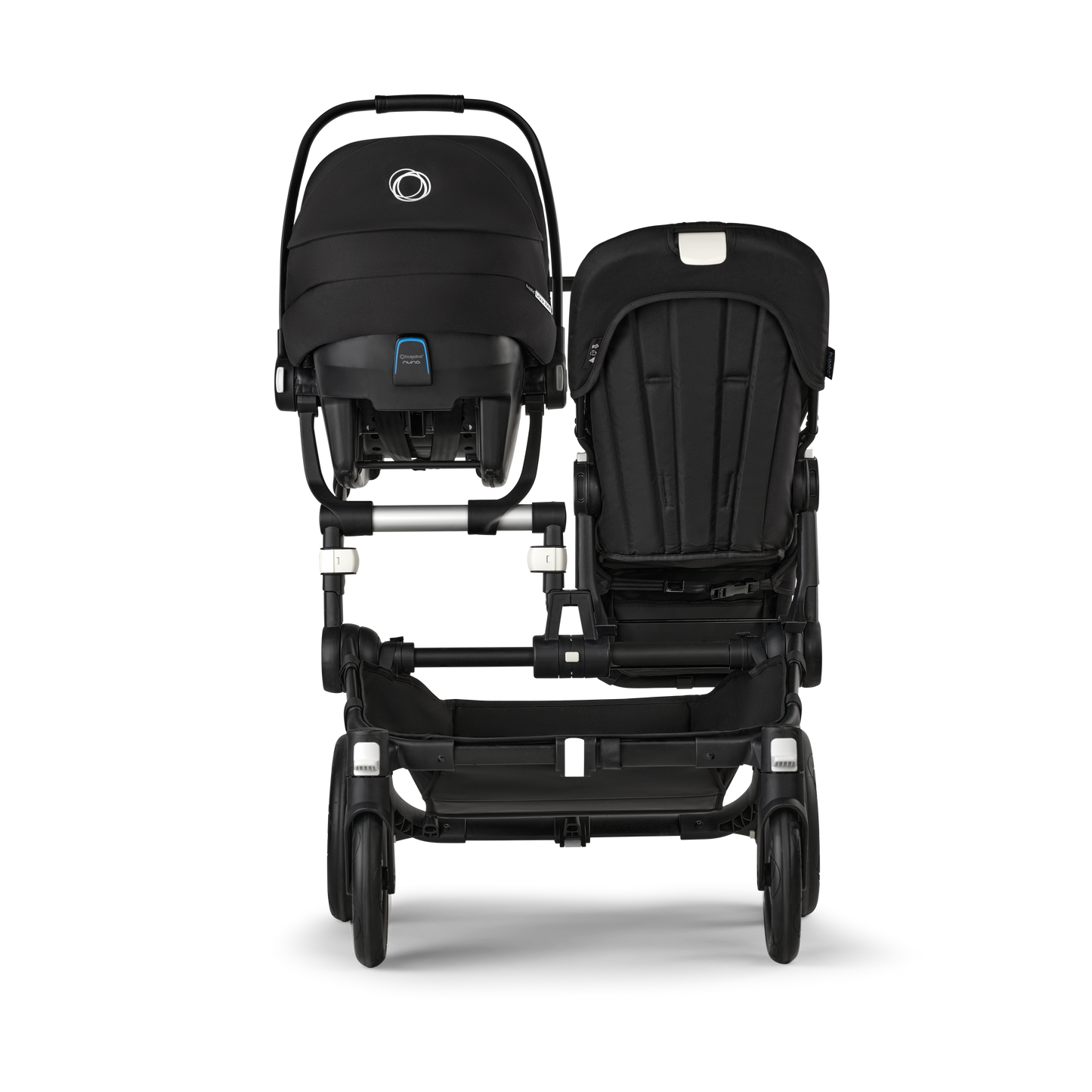 Bugaboo Mono car seat adaptor for compatibility with multiple car seats.