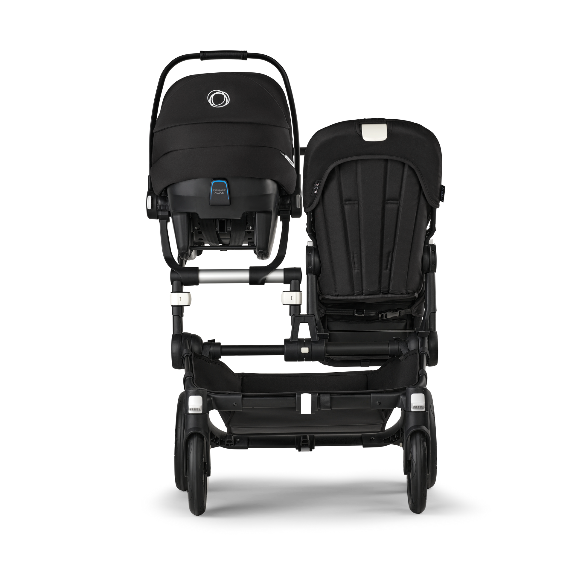 Bugaboo Mono car seat adaptor for compatibility with multiple car seats.