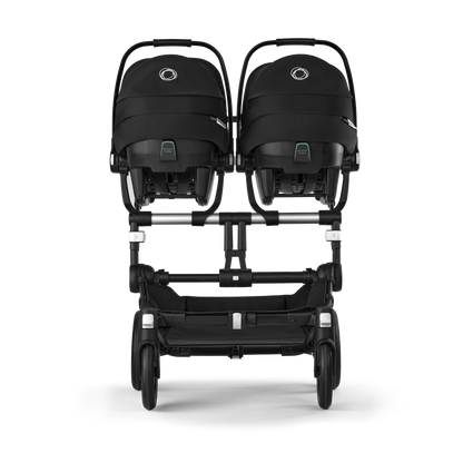 Bugaboo Twin car seat adaptor for compatibility with multiple car seats.