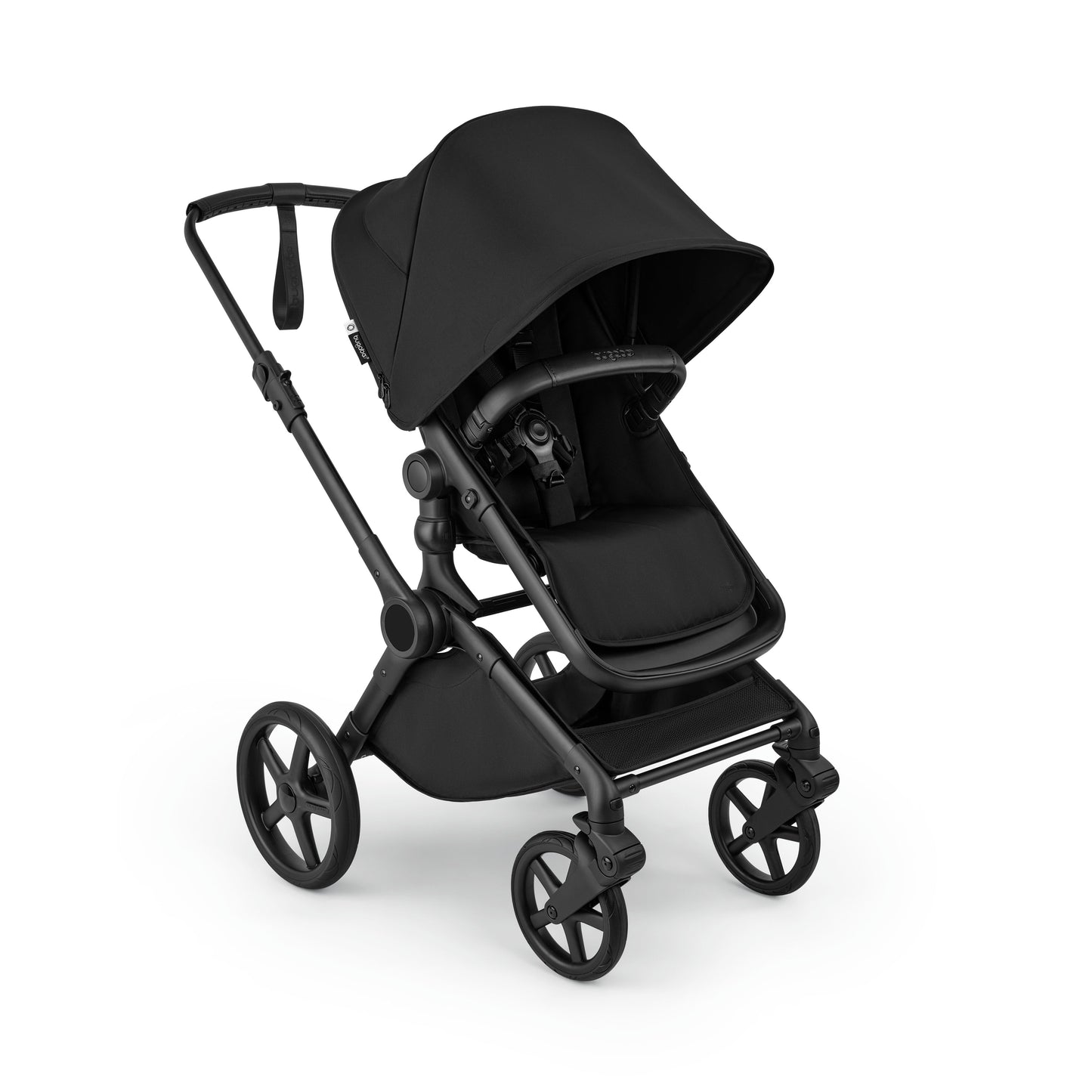 Bugaboo Cub stroller and carrycot in heritage black with cloud t car seat & base.