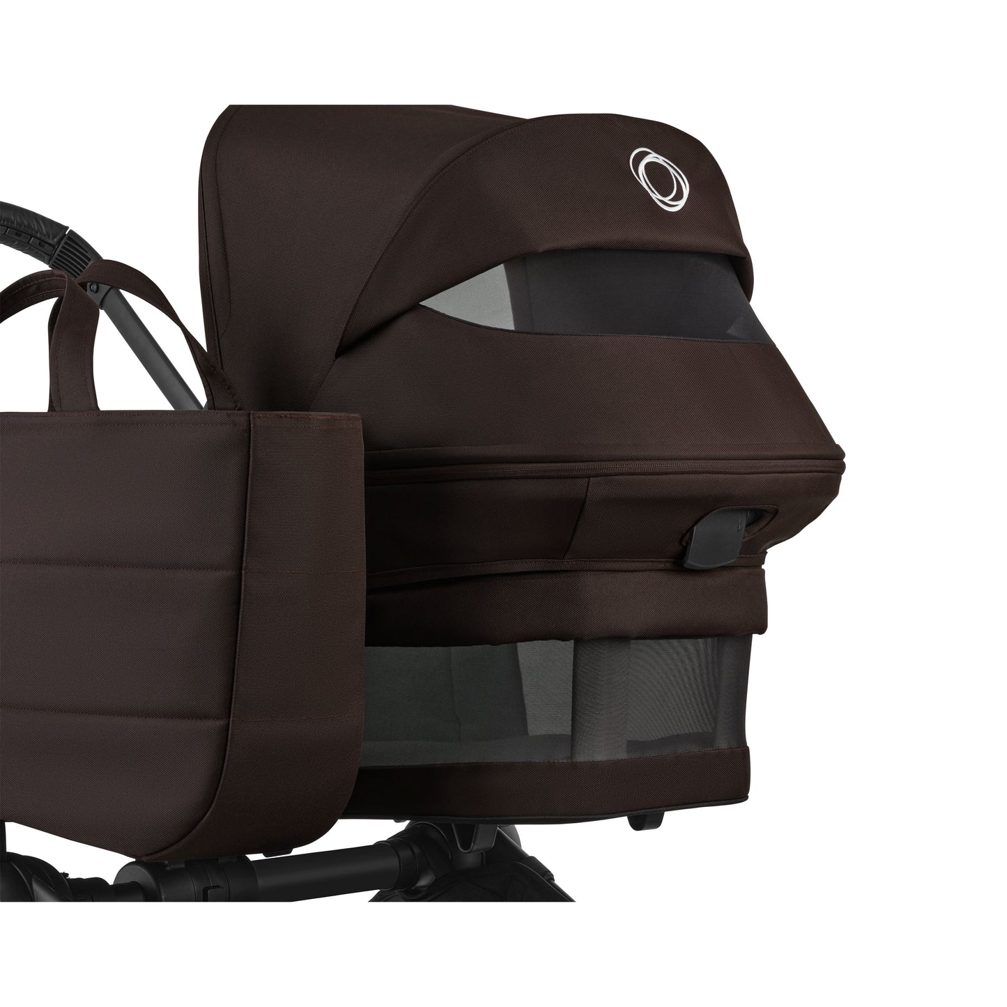 Bugaboo Donkey 6 pushchair single mode in cocoa brown colour.