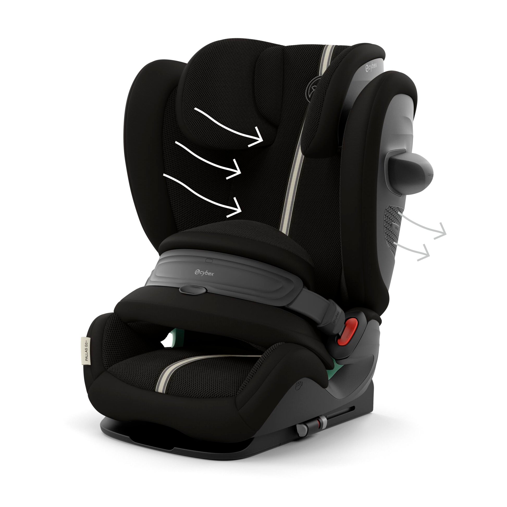 Cybex Pallas G3 i-Size Toddler Car Seat Moon Black Plus