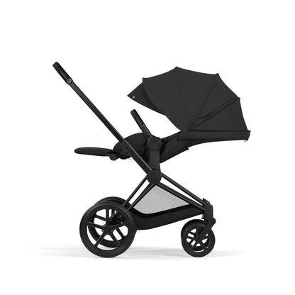 Cybex Priam Comfort combo in Sepia black colourway and matt black chassis.