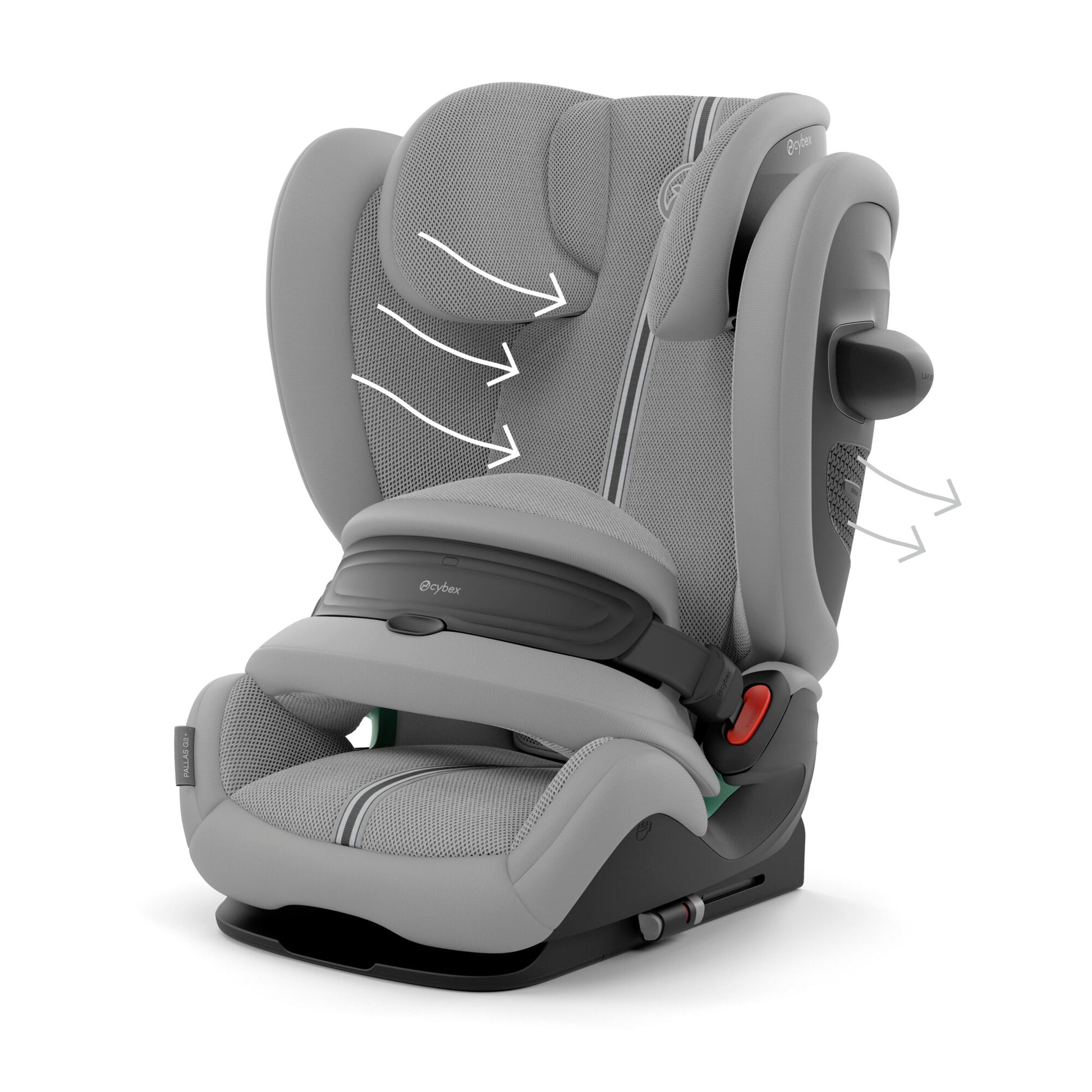 Cybex Pallas G3 i-Size Toddler Car Seat Stone Grey Plus