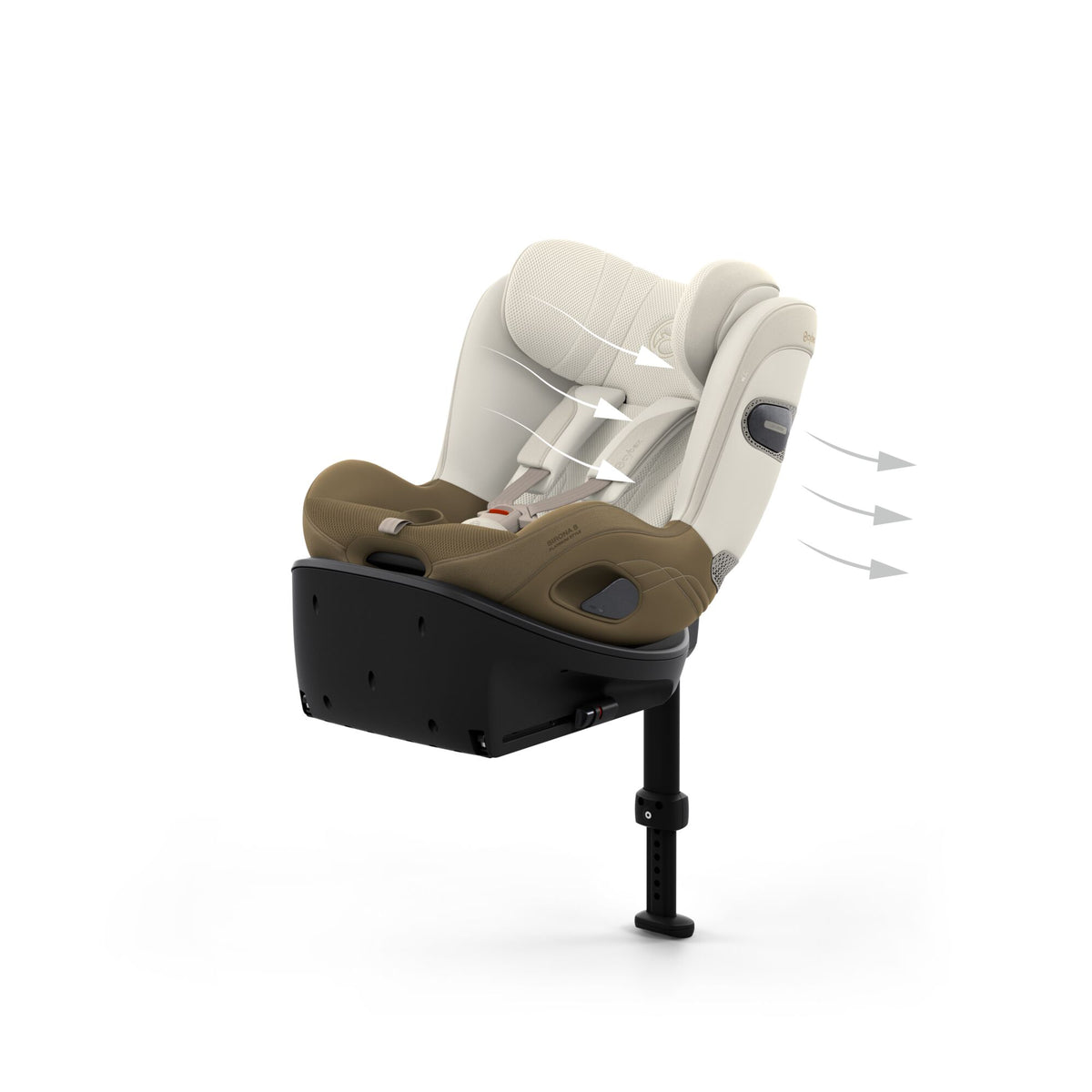 Cybex Sirona S car seat without base, in jade green style colour way.