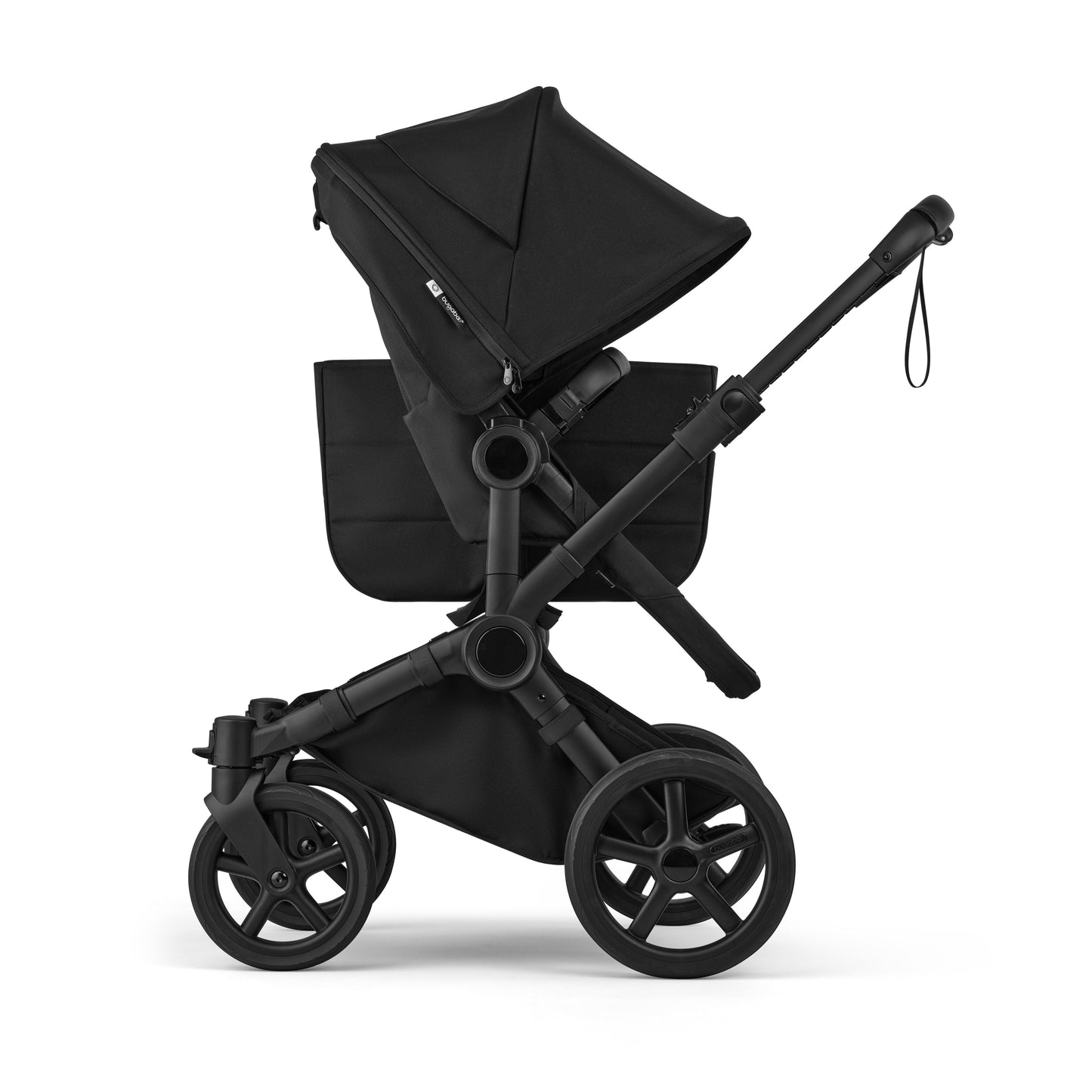 Bugaboo Donkey 6 pushchair single mode in heritage black colour.