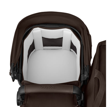 Bugaboo Donkey 6 pushchair single mode in cocoa brown colour.