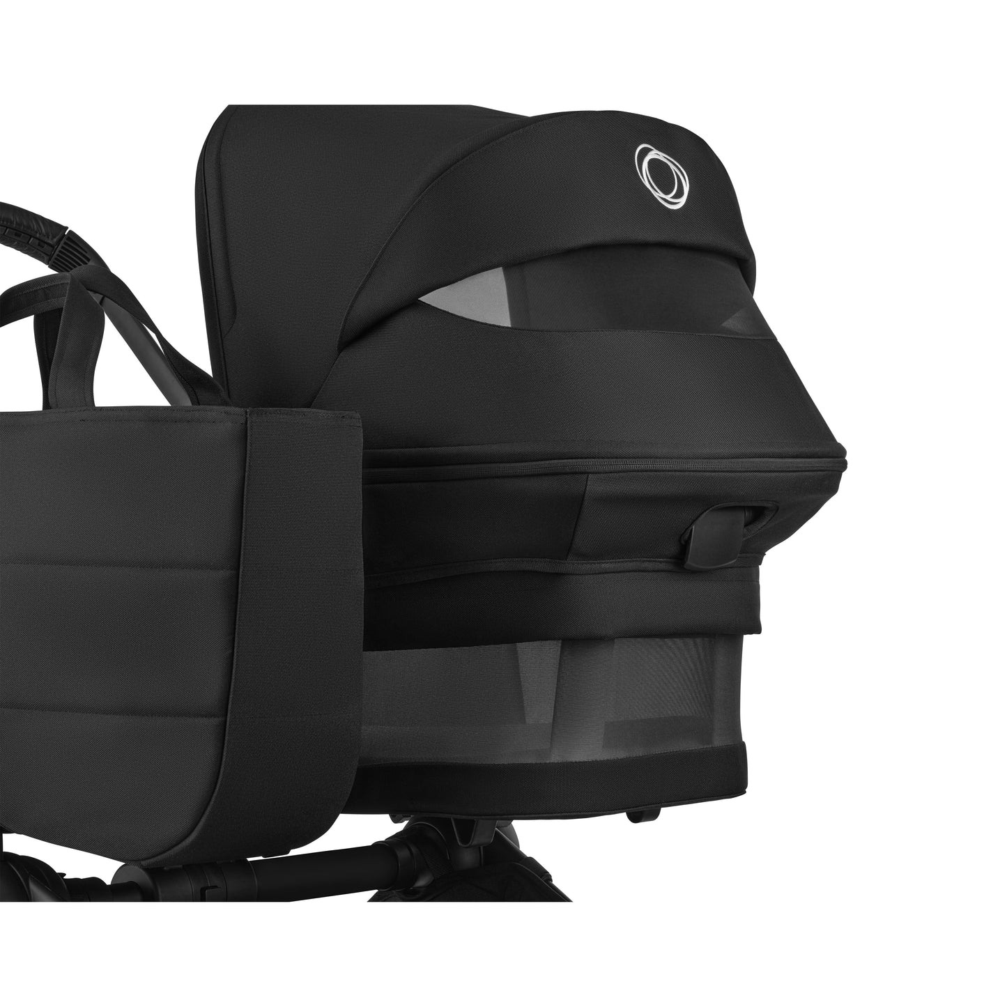 Bugaboo Donkey 6 pushchair single mode in heritage black colour.