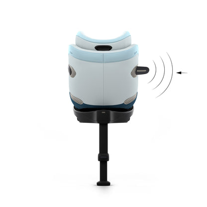 Cybex Sirona S car seat without base, in opal blue style colour way.