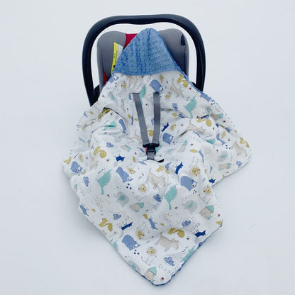 Little loves blanket in Wild One print.
