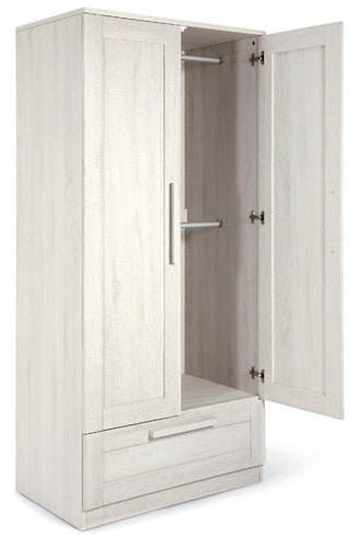 Mamas & Papas Atlas Wardrobe featuring a nimbus white design.