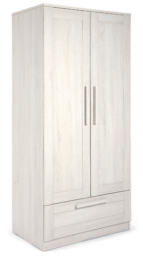 Mamas & Papas Atlas Wardrobe featuring a nimbus white design.