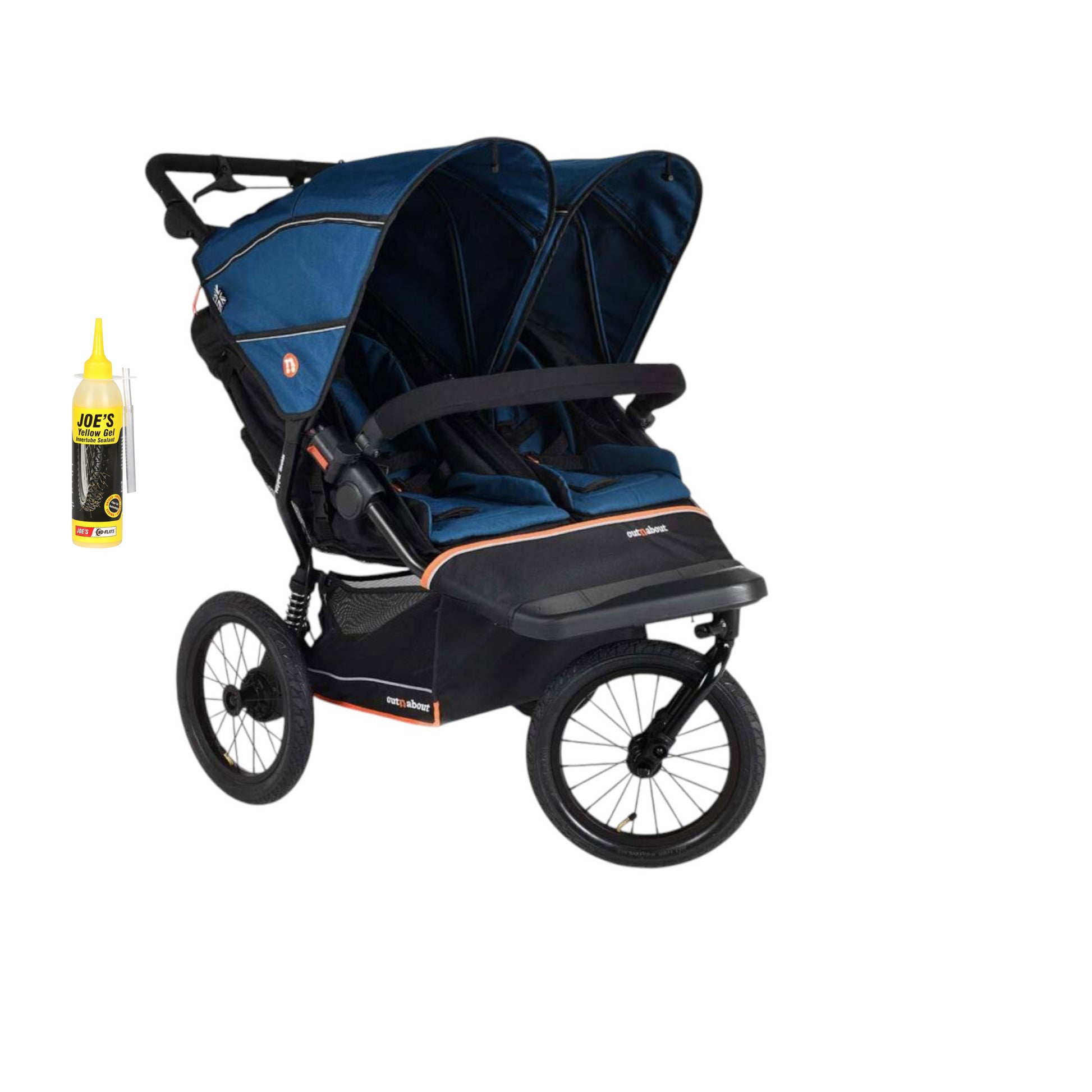 Out n About Nipper PLUS V6 Double in Highland Blue colour way.