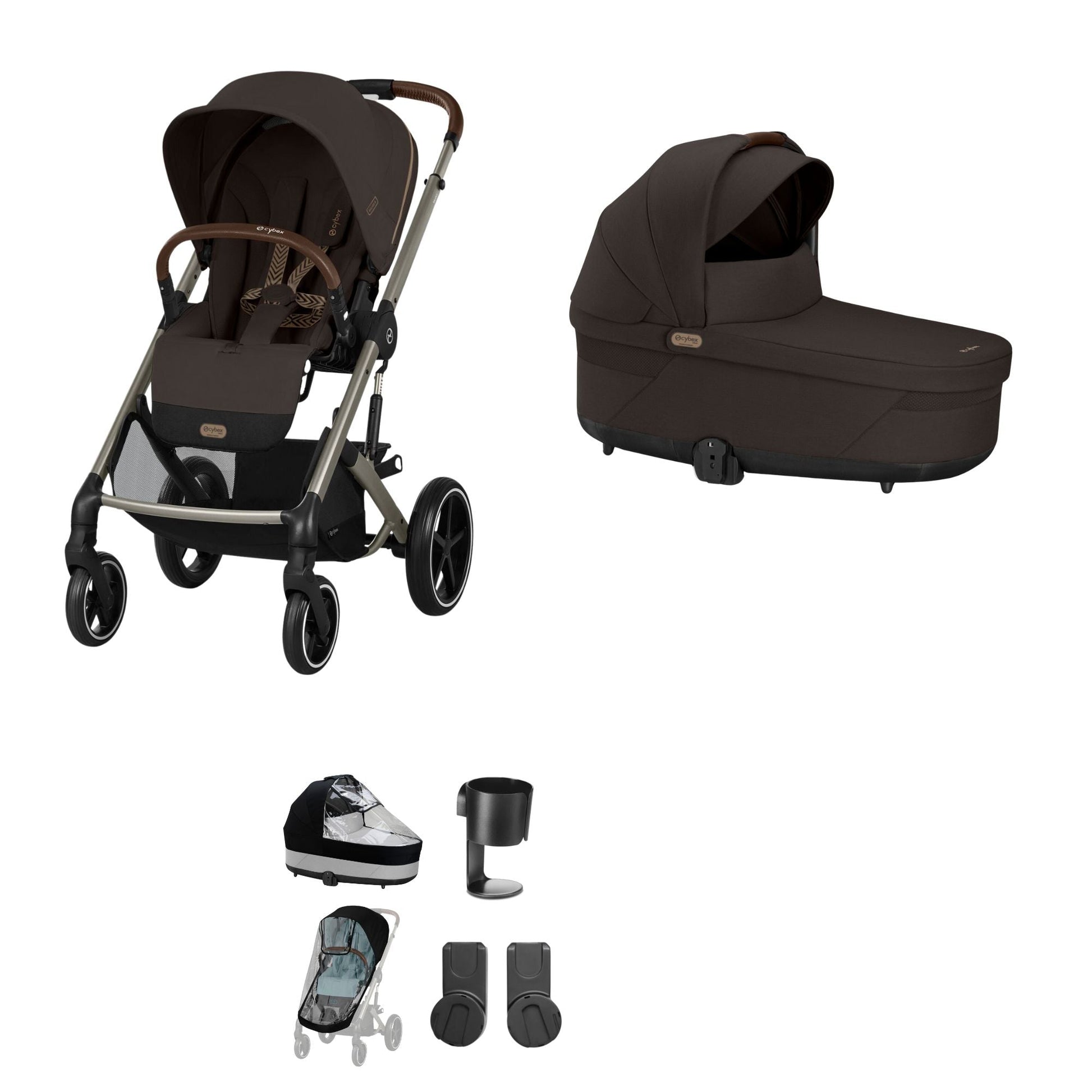 Cybex Balios Chocolate Brown Bundle
