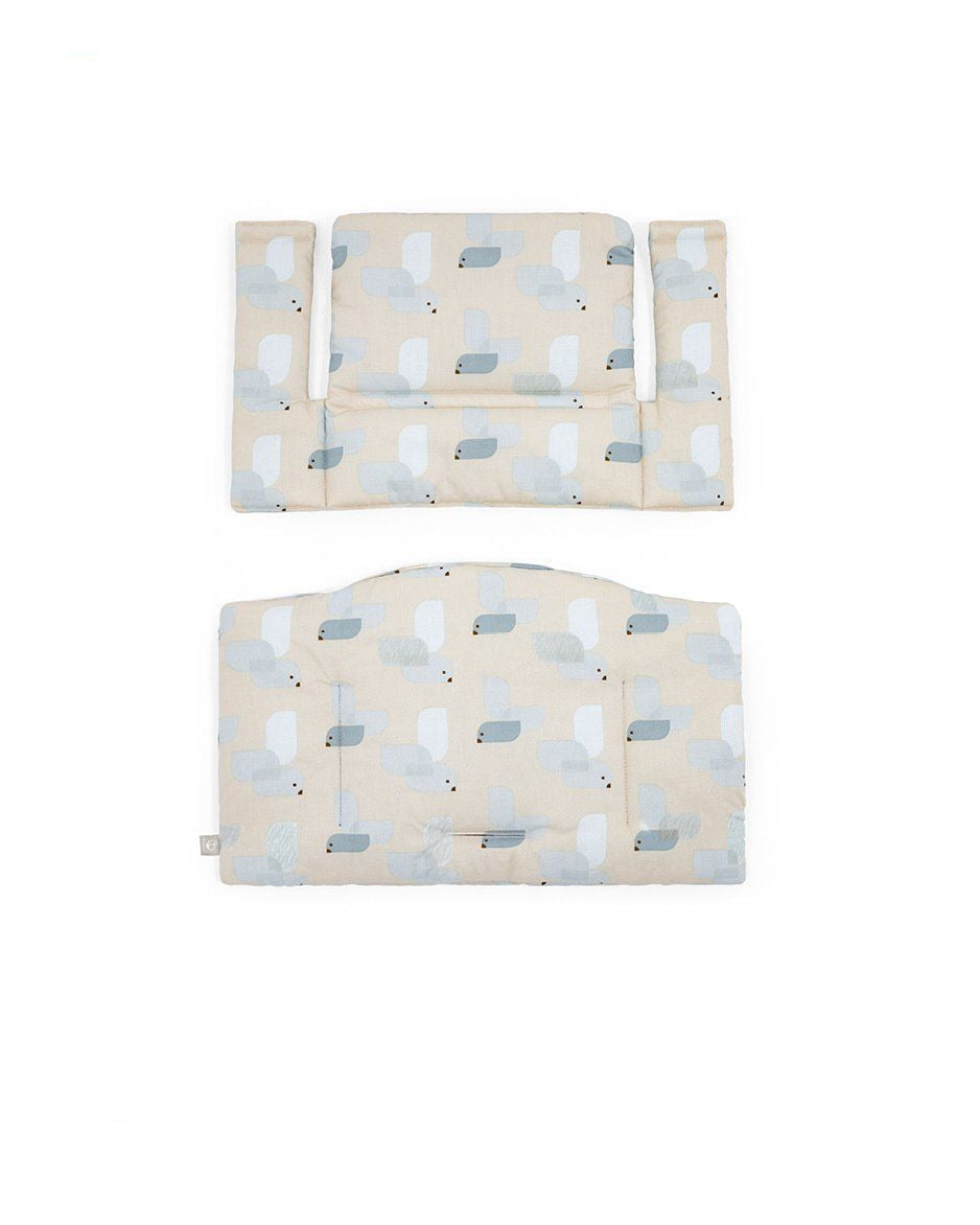 Stokke Classic Cushion in Birds Blue Print.