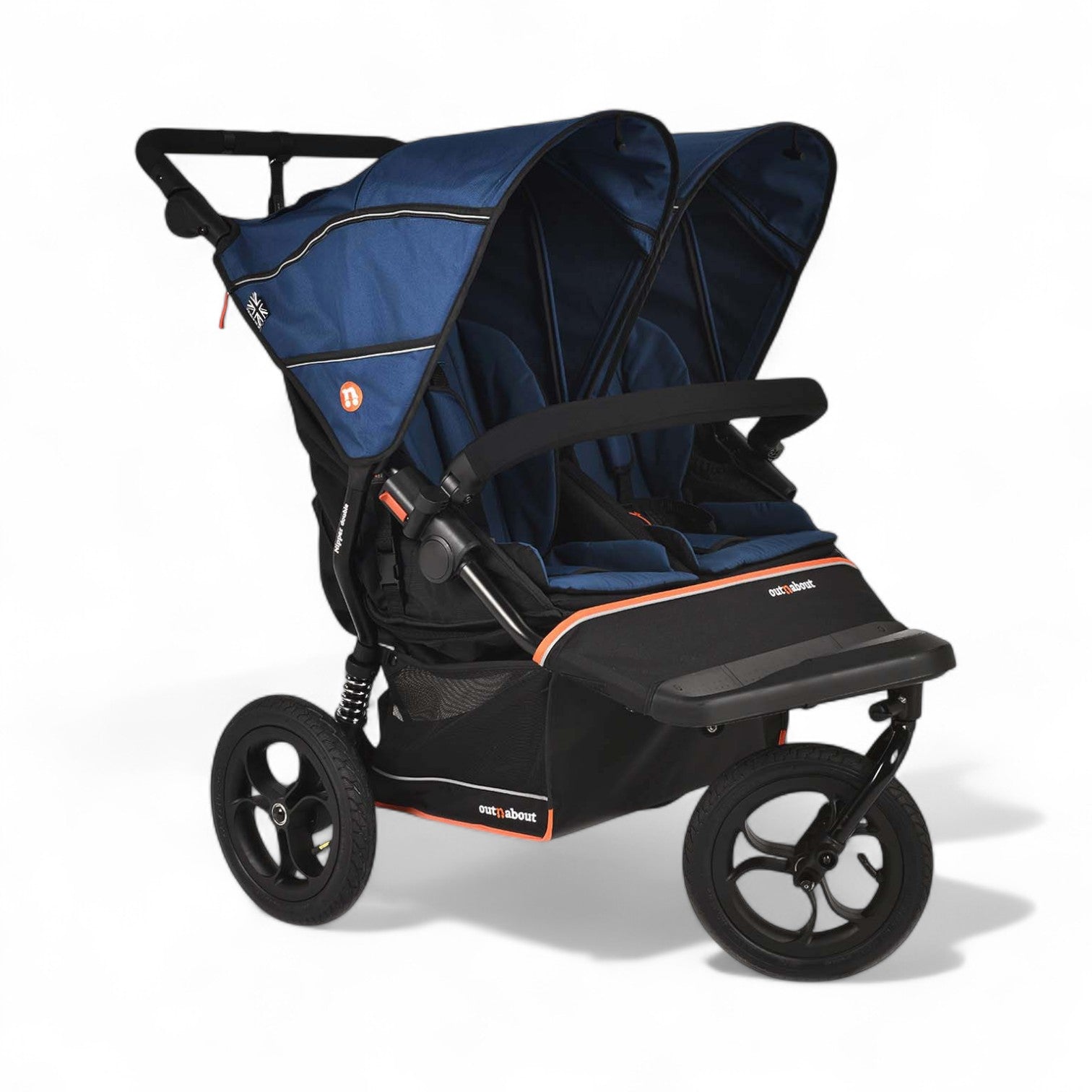 Out n About Nipper V6 Double Newborn and Toddler Bundle in Highland Blue