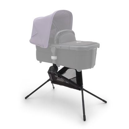 Bugaboo Fox bassinet stand in black.