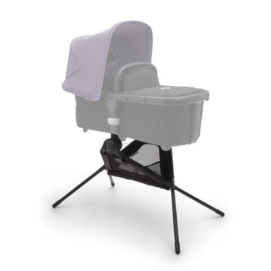 Bugaboo Fox bassinet stand in black.
