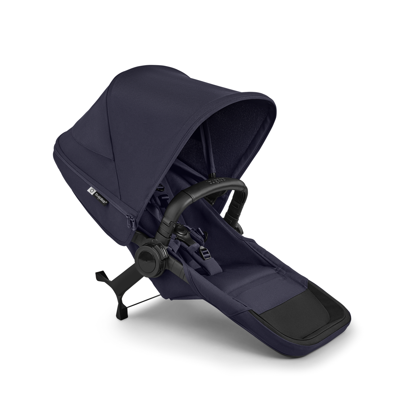 Donkey double pushchair in deep indigo navy with matching accessories and atonB2 car seat and base