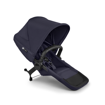 Donkey double pushchair in deep indigo navy with matching accessories and atonB2 car seat and base