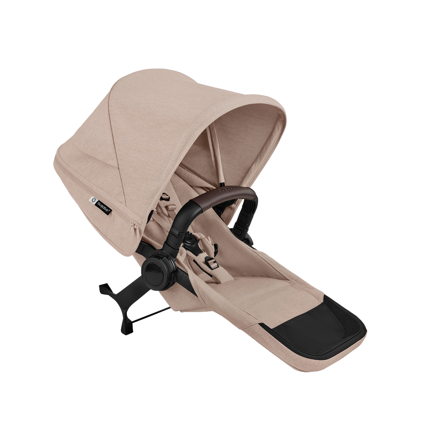 Donkey double pushchair in desert taupe beige with matching accessories and atonB2 car seat and base