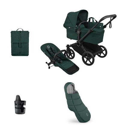 Bugaboo Donkey 6 pushchair single mode in fern green colour.