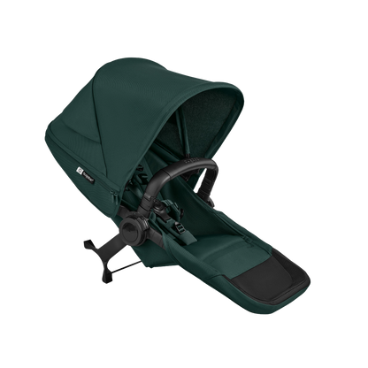 Bugaboo donkey twin pushchair and accessories in fern green.